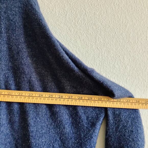 Old Navy Women Large Navy Blue Open Front Cardigan Sweater Top Soft Cozy Stretch - Picture 4 of 6